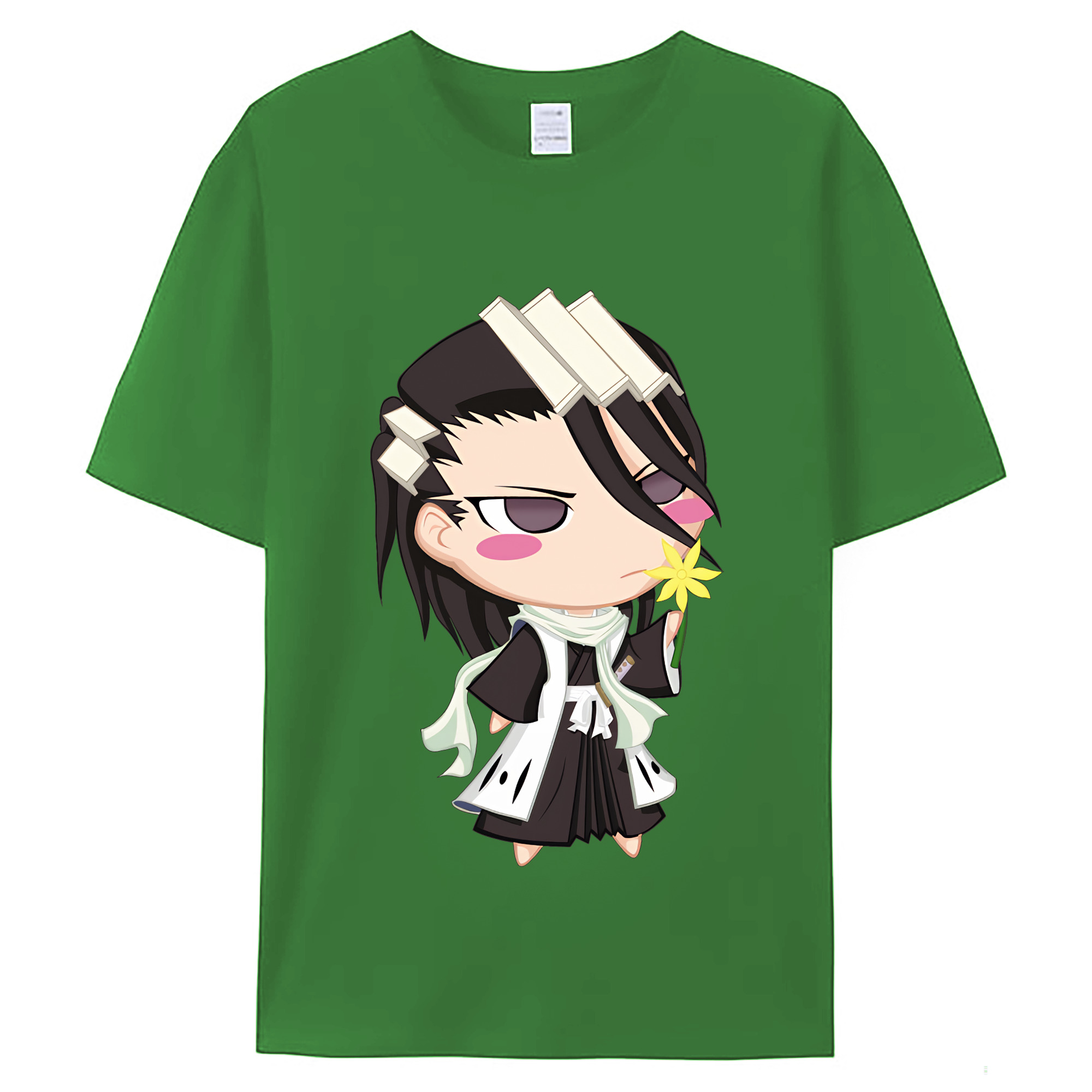 （画像用） ブリーチ くちき びゃくや BLEACH Kuchiki Byakuya レディースカジュアルプリントTシャツ（綿100％）